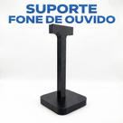 Suporte Fone de Ouvido Gamer Universal para Headset Mesa Design Minimalista
