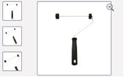 Suporte Garfo para Rolo De Pintura De Lã Ou Espuma 23cm Compel
