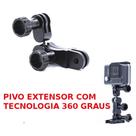 Suporte Giratório Pivot Com Rotação 360 em alumínio para Câmera GoPro e similares