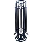 Suporte Giratório Porta 28 Cápsulas de Café Três Corações 15x35cm Aço Preto Organizador Bancada Suporte Giratório Porta 28 Cápsulas de Café Três Corações 15x35cm Aço Preto Organizador Bancada