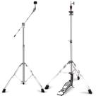 Suporte Hi-Hat e conjunto de suportes Boom Cymbal Steel atualizado
