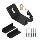Suporte horizontal para bicicleta anti-furto - preto