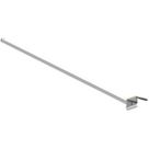 Suporte Inclinação Haste De Refletor Led Parede Fachada Banner Base Inclinada 100 Cm Branco