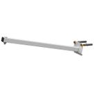 Suporte Inclinação Haste De Refletor Led Parede Fachada Banner Base Inclinada 40 Cm Branco