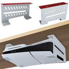 Suporte inferior de mesa Chanvoo para PS5 Slim em alumínio branco Suporte inferior de mesa Chanvoo para PS5 Slim em alumínio branco