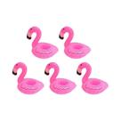 Suporte Inflável Rosa Para Bebidas Em Formato De Flamingo, Boia De Piscina, Porta-Copos, 1-5 Peças,
