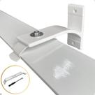 Suporte Inove Trilho Suiço Duplo Alongado ou Triplo Instalação Parede Cortina Wave Kit com 1.2.3.4.5.6 Un