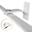 Suporte Inove Trilho Suiço Simples Instalação Parede Cortina Wave Kit com 1.2.3.4.5.6 Un