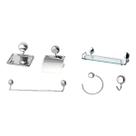 Suporte kit de acessório para banheiro 6 peças Suporte kit de acessório para banheiro 6 peças