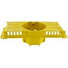 Suporte Laje Com Caixa Brascom 25Cm Piso Amarelo - Kit C/10 Pecas