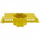 Suporte Laje Com Caixa Brascom 25Cm Piso Amarelo ./ Kit Com 10 Peças
