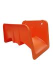 Suporte Laranja Plástico Fixo Para Muro Para Jardim