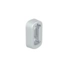 Suporte Lateral Bastão Cabideiro Vesto 28x12mm Acabamento Cromo Acetinado Rometal