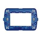 Suporte Living Light 4X2 3 Módulos Azul - Bticino Suporte Living Light 4X2 3 Módulos Azul - Bticino