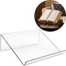 Suporte Livro Biblia Premium 3mm Leitura Porta Aparador Decoração Acrílico Cristal Transparente