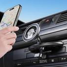 Suporte Magnético Antivibração LRBH para Celular com Slot para CD, Compatível com Todos os Celulares