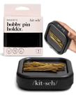 Suporte Magnético para Grampos Bobby Pin Kitsch - Material Vegano - 1 Peça Preta