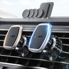 Suporte magnético para telefone LISEN para Car Vent, pacote com 2 unidades prateadas