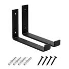 Suporte Mão Francesa Invertida 30cm 2 Peça Estilo Industrial