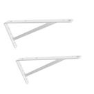 Suporte Mão francesa Pesada 40cm até 50kg Branco - Kit c/2