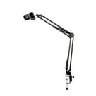 Suporte Mesa Articulado Para Microfone Braço Tesoura 60mm