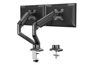 Suporte Mesa Dois Monitores Braço Tv Articulado Home Office Cor Preto