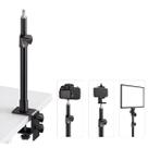 Suporte Mesa Telescópico 70cm Braçadeira Para Câmeras E Leds