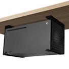 Suporte metálico Chanvoo para montagem sob a mesa para Xbox Series X, preto