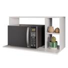 Suporte Micro-Ondas Forno Armário Aéreo 80cm 2 Prateleiras Maya M24 Branco - Mpozenato