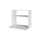 Suporte Microondas Com Nicho Porta Tempero Para Cozinha Louis 60cm Branco M12 - D'rossi