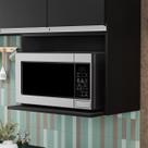 Suporte Microondas e Forno Elétrico Aéreo 60cm Itália Preto - Lumil