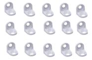 Suporte mini Cantoneira 2 Furo ,branca 13x13 Pc C/100