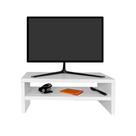 Suporte Monitor Duplo Branco - Vallisa Decor
