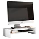 Suporte Monitor Notebook Soft Moderno MDF 65CM Branco Abmaza