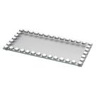Suporte Multi Uso Retangular em Vidro com Borda e Pés Acrílico Suporte Multi Uso Retangular em Vidro com Borda e Pés Acrílico
