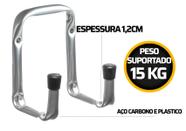 Suporte Multiuso De Aço Para Parede 8cm Western