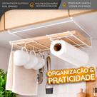 Suporte Multiuso Organizador de Parede para Cozinha Banheiro e Lavanderia Suporte Multiuso Organizador de Parede para Cozinha Banheiro e Lavanderia