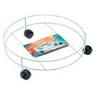 Suporte Multiuso Para Botijão/vaso/galão com rodízio branco - 2040 - Arthi