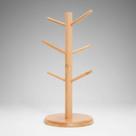 Suporte Multiuso Para Xícaras Organizador Em Bambu 33x16cm