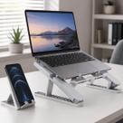 Suporte Notebook 2 em 1 Base Ergonômica Com Suporte Celular Portátil Leve