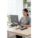 Suporte Notebook Ajustável Alumínio Preto Ergonômico