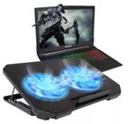 Suporte Notebook Base Led Refrigerada Ventilação Silenciosa Cor Preto Cor Do Led Azul
