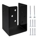 Suporte oculto para viga 4x6 em aço preto lifgarfe Suporte oculto para viga 4x6 em aço preto lifgarfe