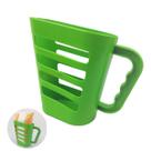 Suporte Organiza Porta Leite Iogurte Saquinho 1Litro Plástico Cozinha Verde - AMZ
