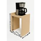 Suporte organizador de bancada para cafeteira filtro eletroportáteis