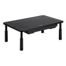Suporte Organizador de Mesa para Monitor e Notebook ELG, com Ajuste de Altura, Gaveta, Preto - SM087