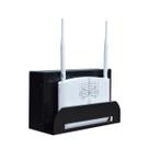 Suporte organizador metalico para modem e roteador - preto