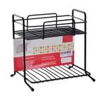 Suporte Organizador Multiuso Preto 21x14x10cm Suporte Organizador Multiuso Preto 21x14x10cm