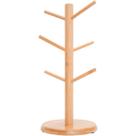 Suporte Organizador para 6 Xícaras em Bambu Suporte Organizador para 6 Xícaras em Bambu