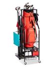 Suporte organizador para bolsa de golfe FHXZH com rodas e espaço de armazenamento